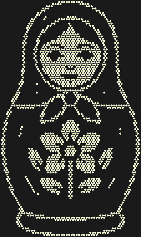 Трафарет Matryoshka doll — RHT_MATRYOSHKA1_SS12_CRYSTAL_AB