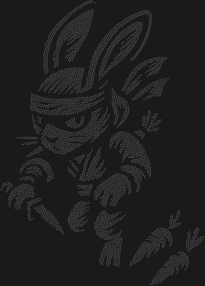 Трафарет Заяц-ниндзя — RHT_RABBITNINJA1_SS3_JET_BLACK