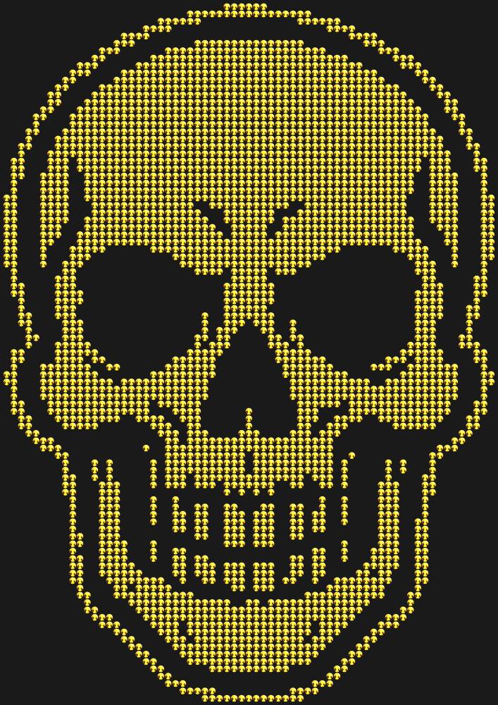 Трафарет Skull — RHT_SKULL1_SS16_GOLD