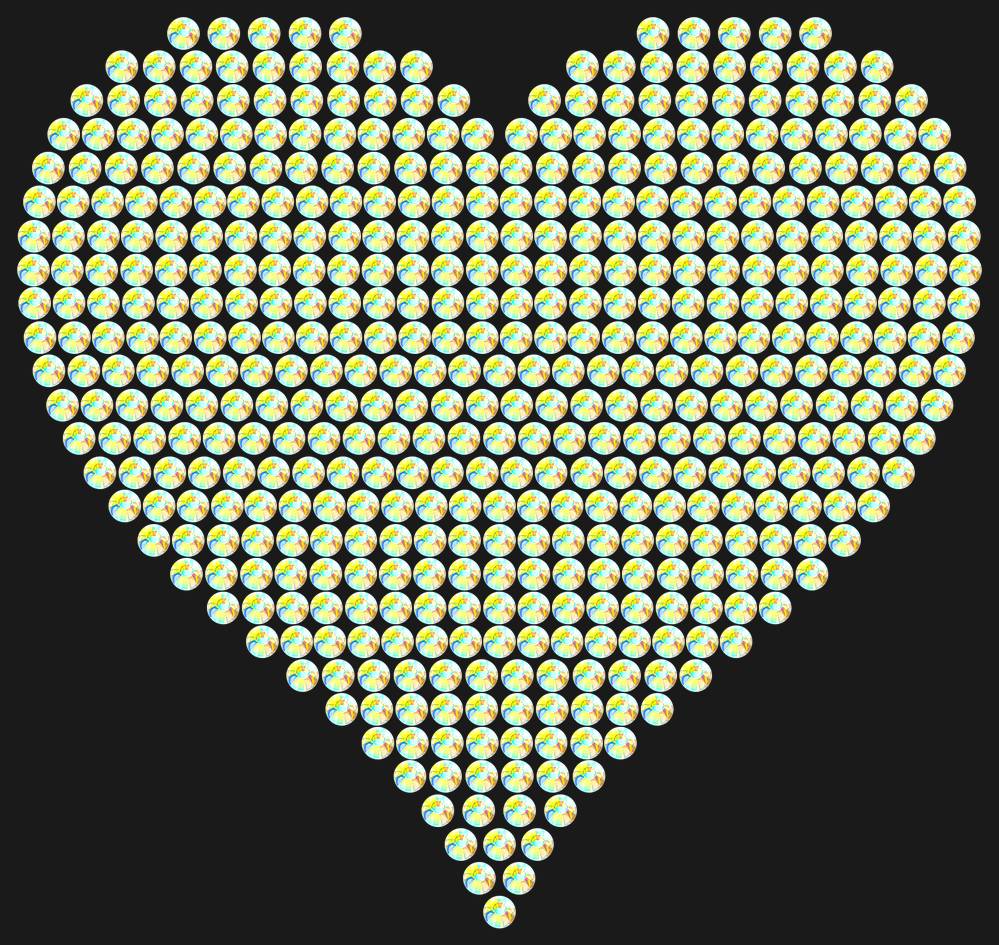 Трафарет A big heart — RHT_HEART4_SS20_CRYSTAL_AB