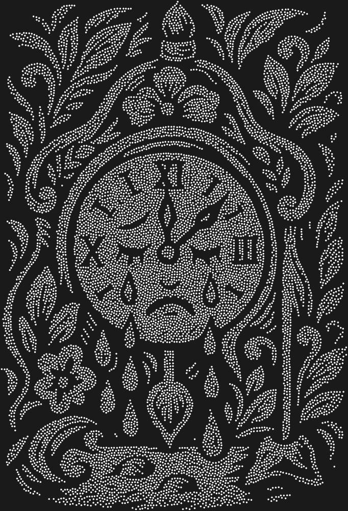Трафарет The clock that could cry — RHT_CRYINGCLOCK1_SS16_CRYSTAL_CLEAR