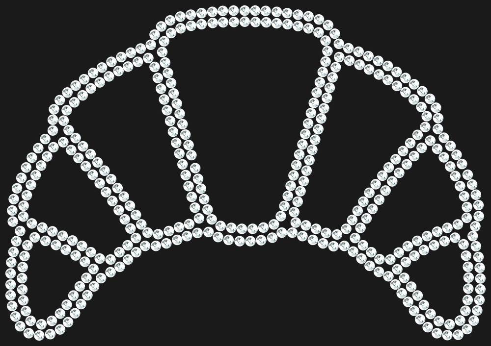 Трафарет Сroissant — RHT_CROISSANT1_SS10_CRYSTAL_CLEAR