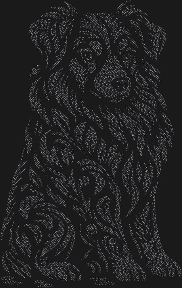 Трафарет Австралийская овчарка — RHT_AUSTRALIANSHAPHERD1_SS10_JET_BLACK