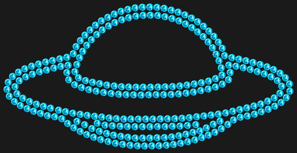 Трафарет Flying saucer — RHT_UFO3_SS16_AQUAMARINE
