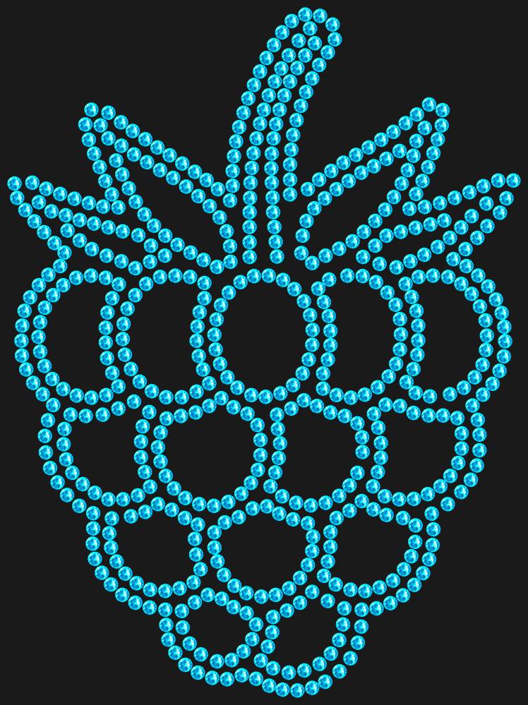 Трафарет Raspberry — RHT_RASPBERRY1_SS10_AQUAMARINE