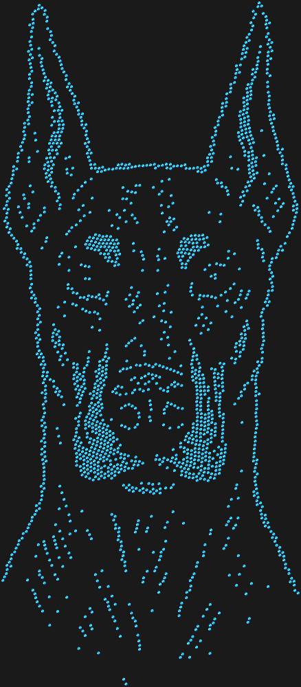 Трафарет Doberman — RHT_DOBERMAN1_SS10_SAPPHIRE
