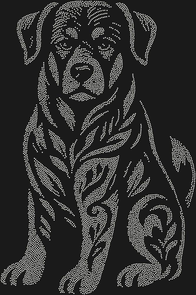 Трафарет Ротвейлер — RHT_ROTTWEILER1_SS4_CRYSTAL_AB