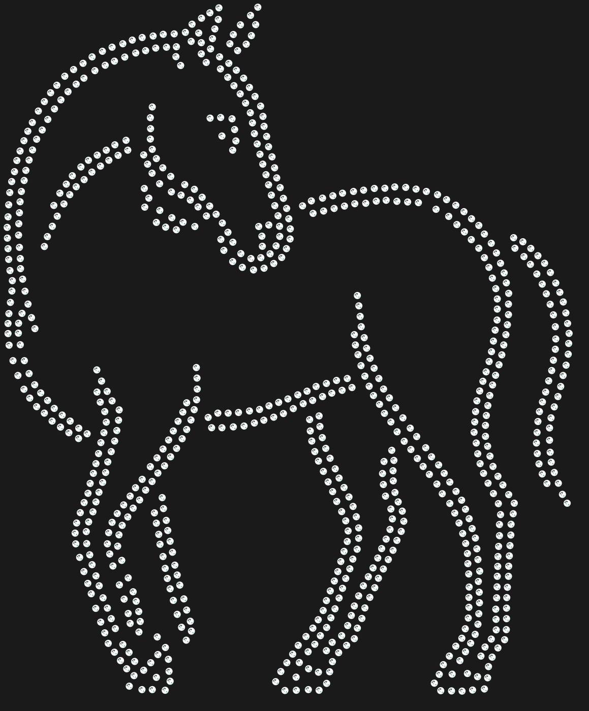 Трафарет Лошадь — HORSE6