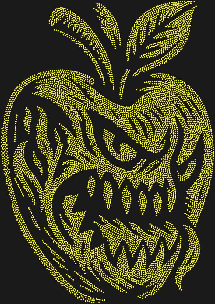 Трафарет Apple monster — RHT_APPLEMONSTER1_SS10_CITRINE