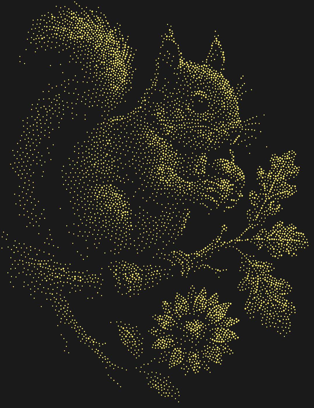 Трафарет Белочка с орешком — SQUIRRELNUT2