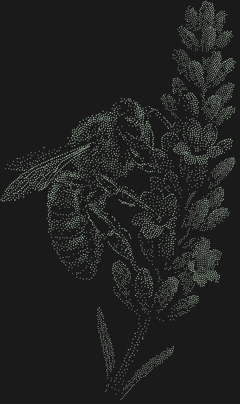 Трафарет Пчела на цветке — BEEFLOWER2