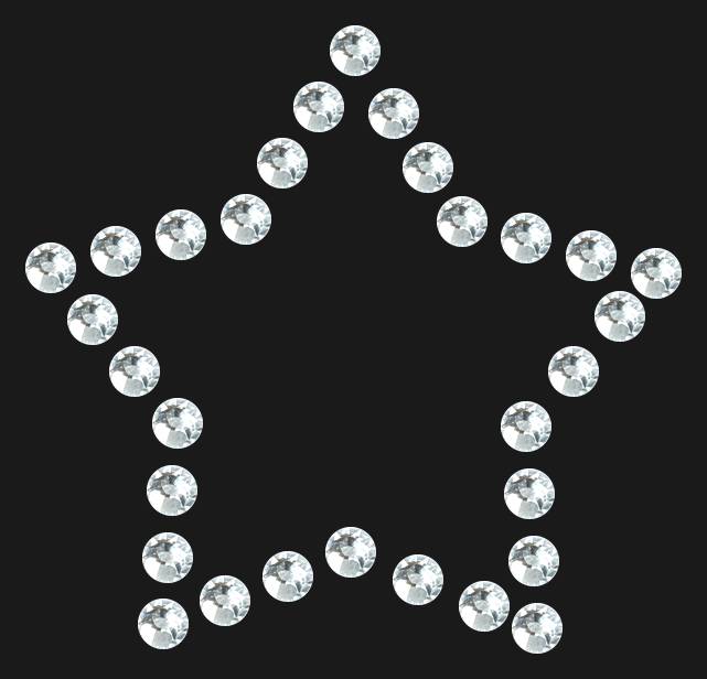Трафарет Mini star contour — RHT_STAR4_SS16_CRYSTAL_CLEAR