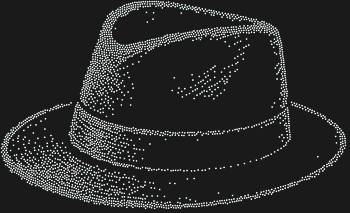 Шляпа из 2615 мерцающих страз: пусть этот сияющий аксессуар станет короной вашей мечты, приковывая взгляды и даря нотку волшебства.