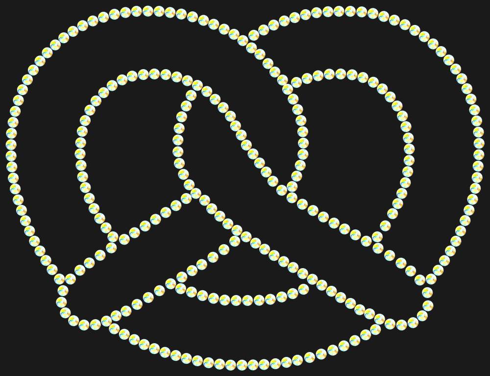 Трафарет Pretzel — RHT_PRETZEL1_SS20_CRYSTAL_AB