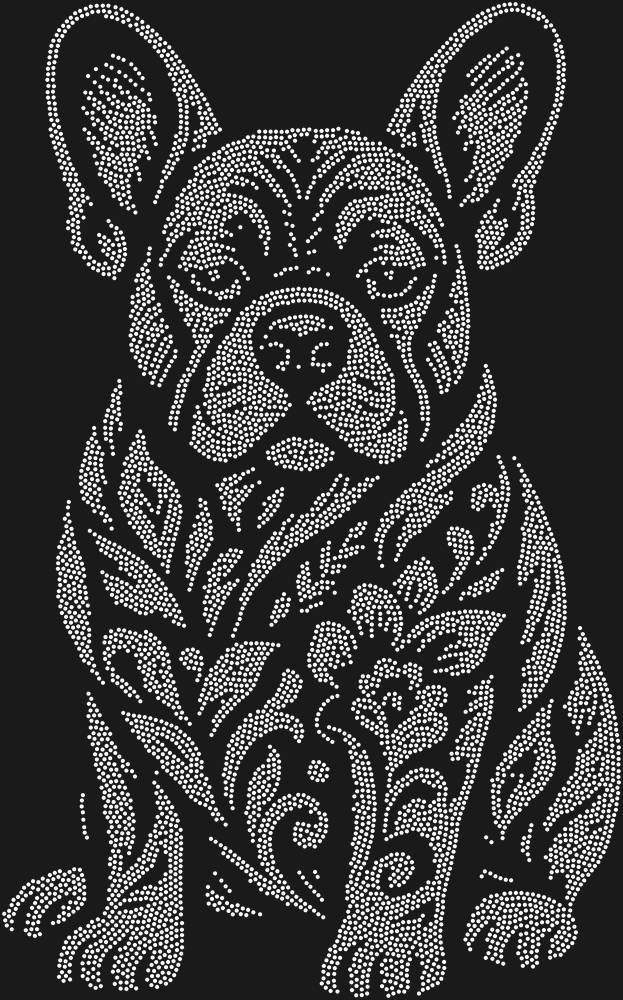 Трафарет Французский бульдог — RHT_FRENCHBULLDOG1_SS20_CRYSTAL_CLEAR