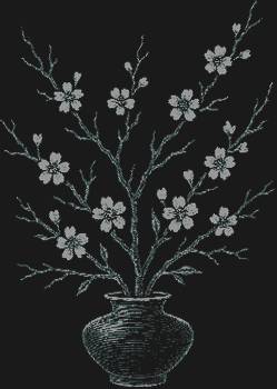 Рисунок из страз «Цветки вишни», сияющий 10083 искрами, перенесёт весенний сад прямо в ваш дом, где нежные лепестки сакуры осыпают изящные ветви, даря умиротворение и красоту.