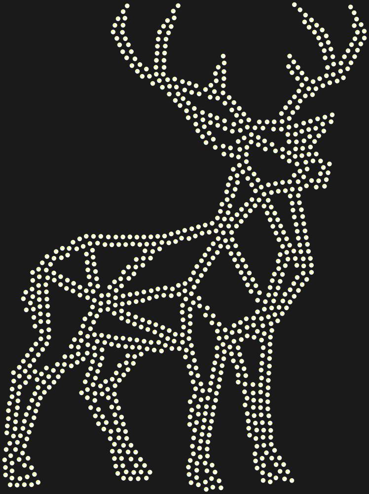 Трафарет Low-poly deer — RHT_DEER1_SS16_CRYSTAL_AB