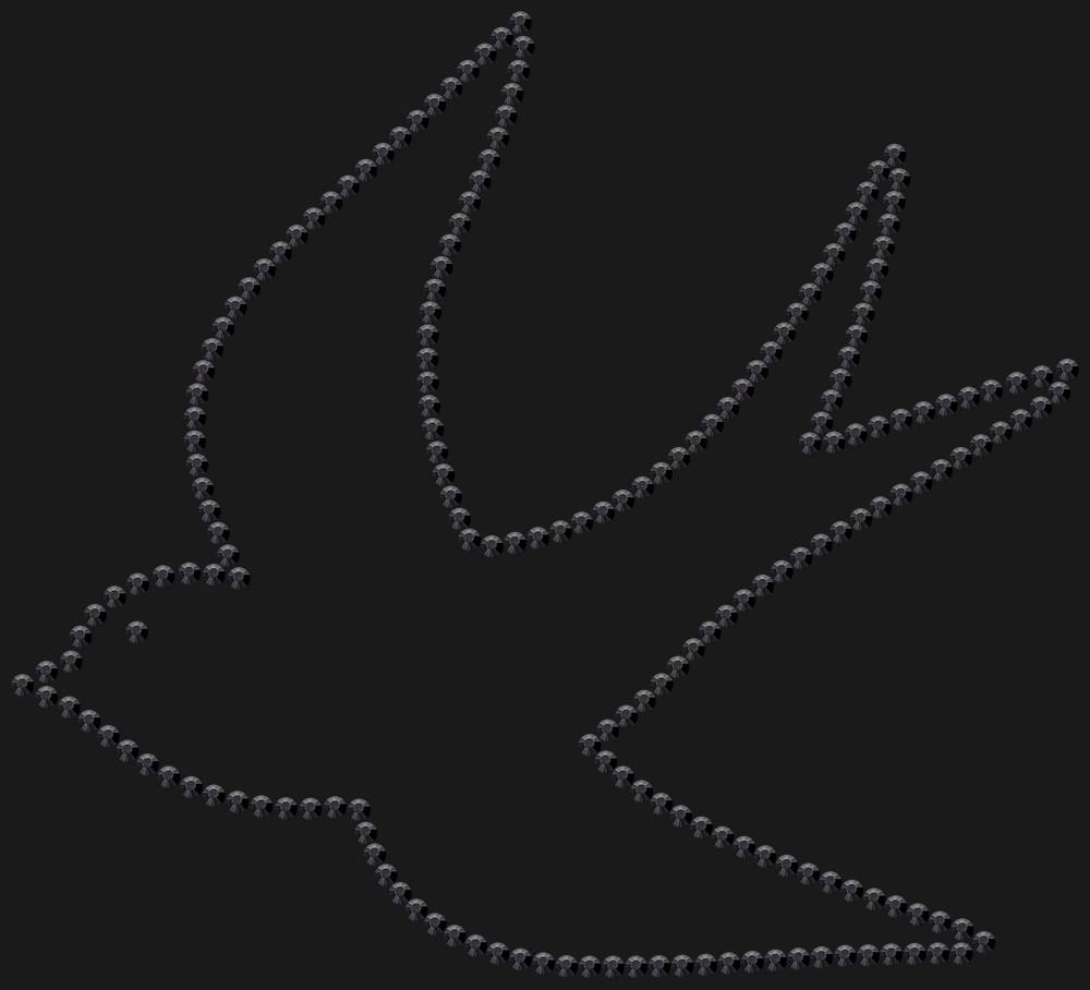 Трафарет Swallow — RHT_SWALLOW1_SS16_JET_BLACK