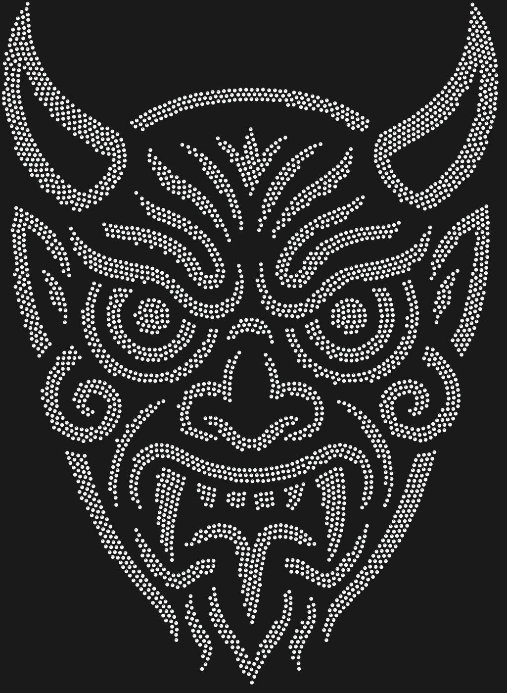 Трафарет Маска Лицо Демона - Малайзия — DEMONFACE1