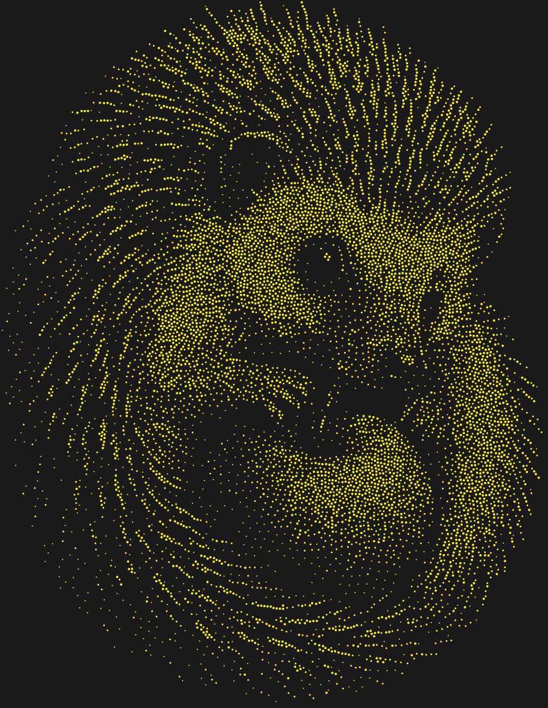 Трафарет Ёж с яблоком — HEDGEHOGAPPLE1