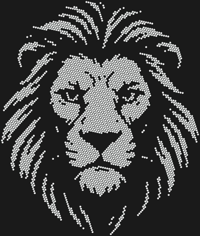Трафарет Leo — RHT_LION1_SS6_CRYSTAL_CLEAR