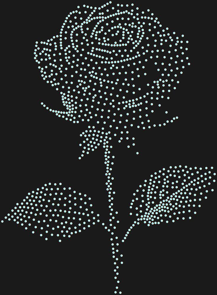 Трафарет Rose — RHT_ROSE3_SS20_CRYSTAL_AB_DMC