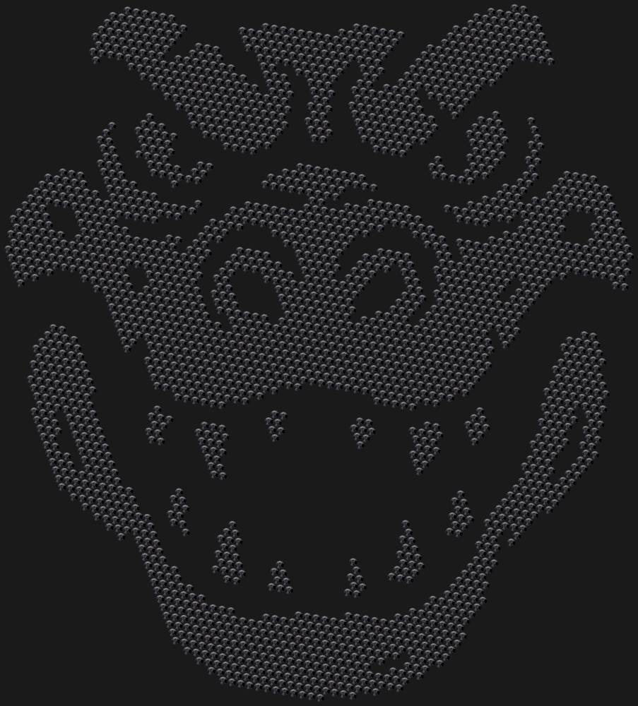 Трафарет Alligator head — RHT_CROCODILE1_SS10_JET_BLACK