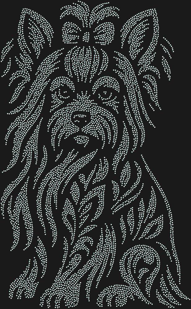 Трафарет Yorkshire Terrier — RHT_YORKSHIRETERRIER1_SS5_CRYSTAL_AB_DMC