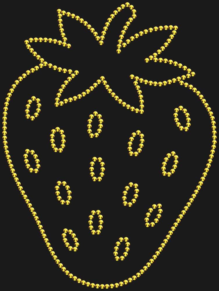 Трафарет Strawberry — RHT_STRAWBERRY2_SS16_GOLD