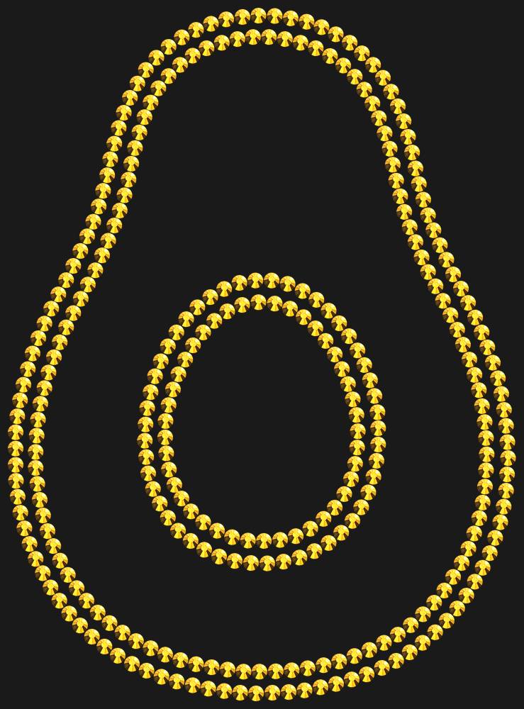 Трафарет Avocado — RHT_AVOCADO1_SS16_GOLD