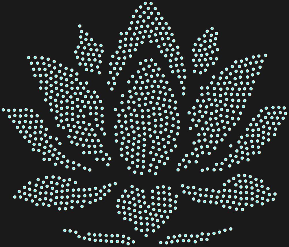 Трафарет Lotus — RHT_LOTUS2_SS10_CRYSTAL_AB_DMC