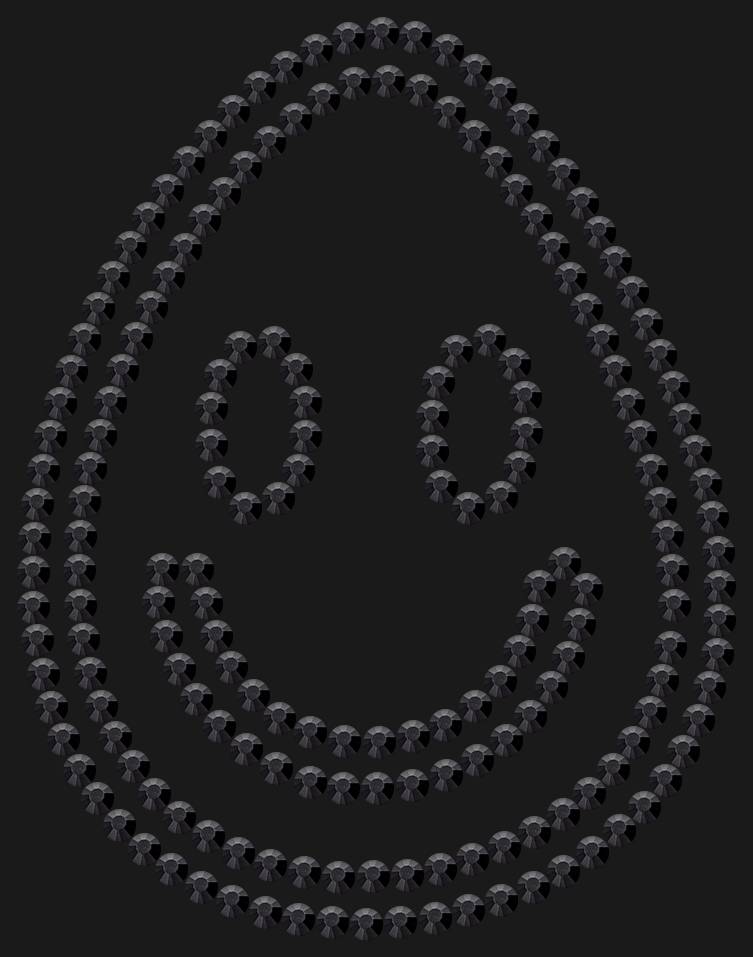 Трафарет A smile in a drop — RHT_SMILE4_SS10_JET_BLACK