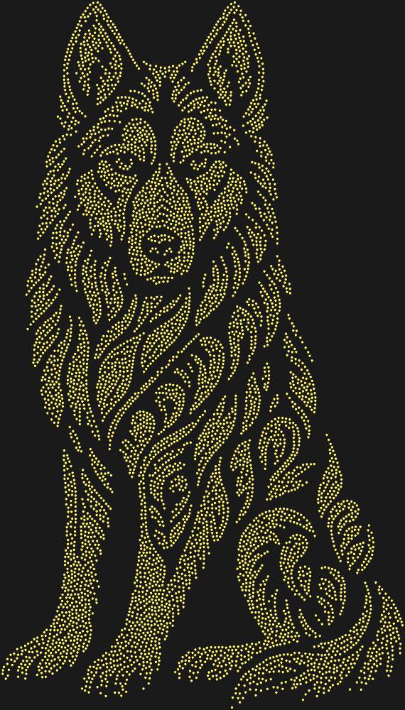 Трафарет Хаски — RHT_HUSKY1_SS8_GOLD