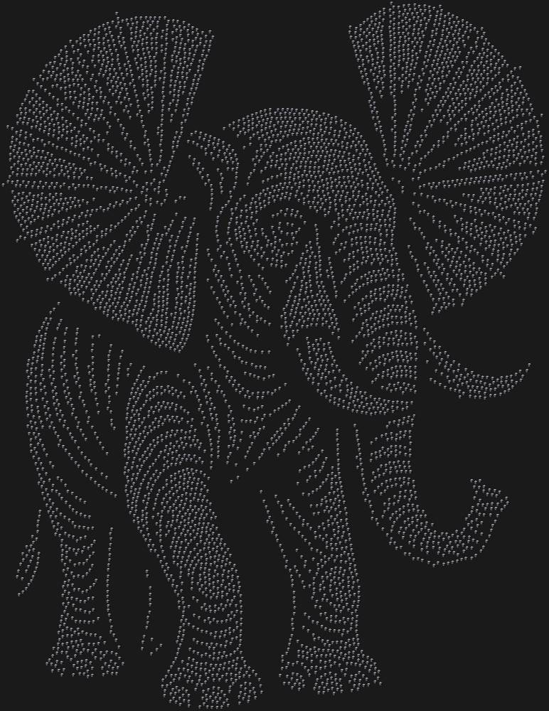 Трафарет Слон уши веером — RHT_ELEPHANT3_SS16_JET_BLACK