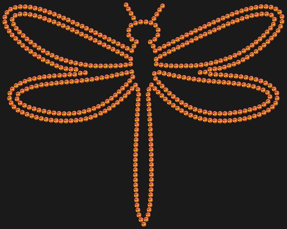 Трафарет Dragonfly — RHT_DRAGONFLY1_SS10_RED_VOLCANO