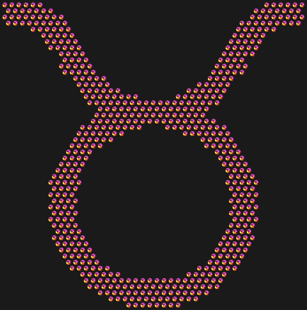 Трафарет Taurus zodiac sign — RHT_ZODIACTAURUS1_SS10_RAINBOW