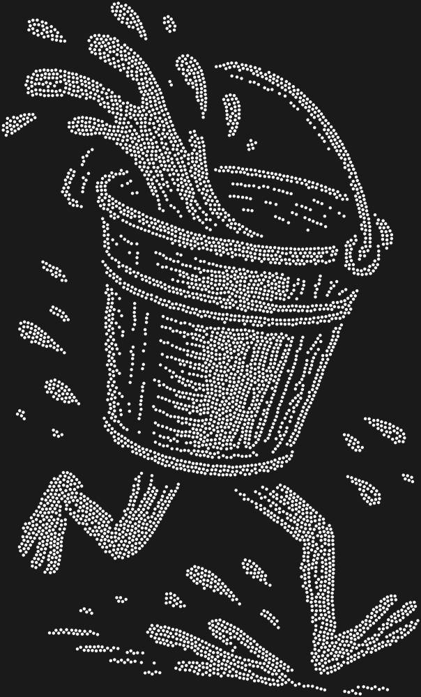 Трафарет Бегущее ведро — RHT_BUCKET1_SS6_CRYSTAL_CLEAR