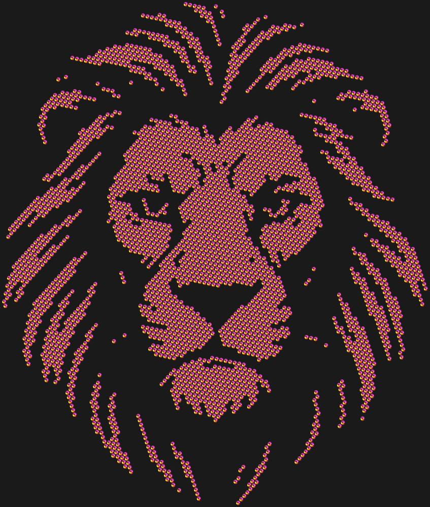 Трафарет Leo — RHT_LION1_SS16_RAINBOW