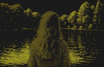 Трафарет из страз «Девушка на берегу лесного озера», созданный из 7288 сверкающих граней, перенесёт вас в мир тишины и гармонии, где каждая искра повествует историю умиротворения.