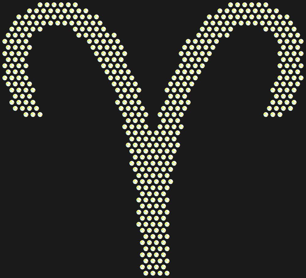 Трафарет Aries (Zodiac sign) — RHT_ZODIACARIES1_SS16_CRYSTAL_AB
