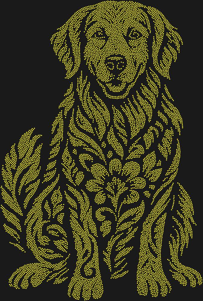 Трафарет Golden Retriever — RHT_GOLDENRETRIEVER1_SS5_OLIVE