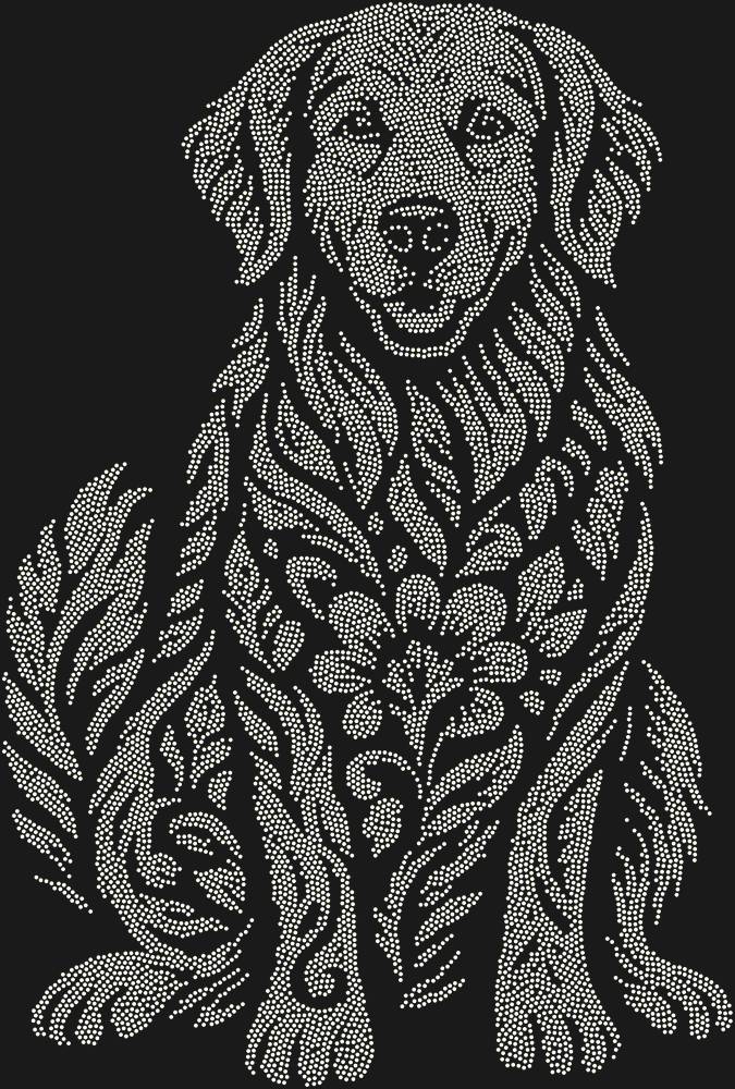 Трафарет Золотистый ретривер — RHT_GOLDENRETRIEVER1_SS5_CRYSTAL_AB