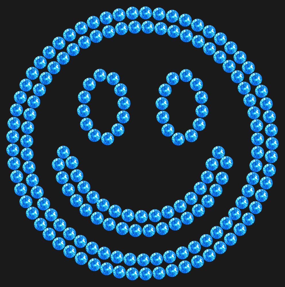Трафарет Smiley — RHT_SMILE1_SS16_LT_SAPPHIRE