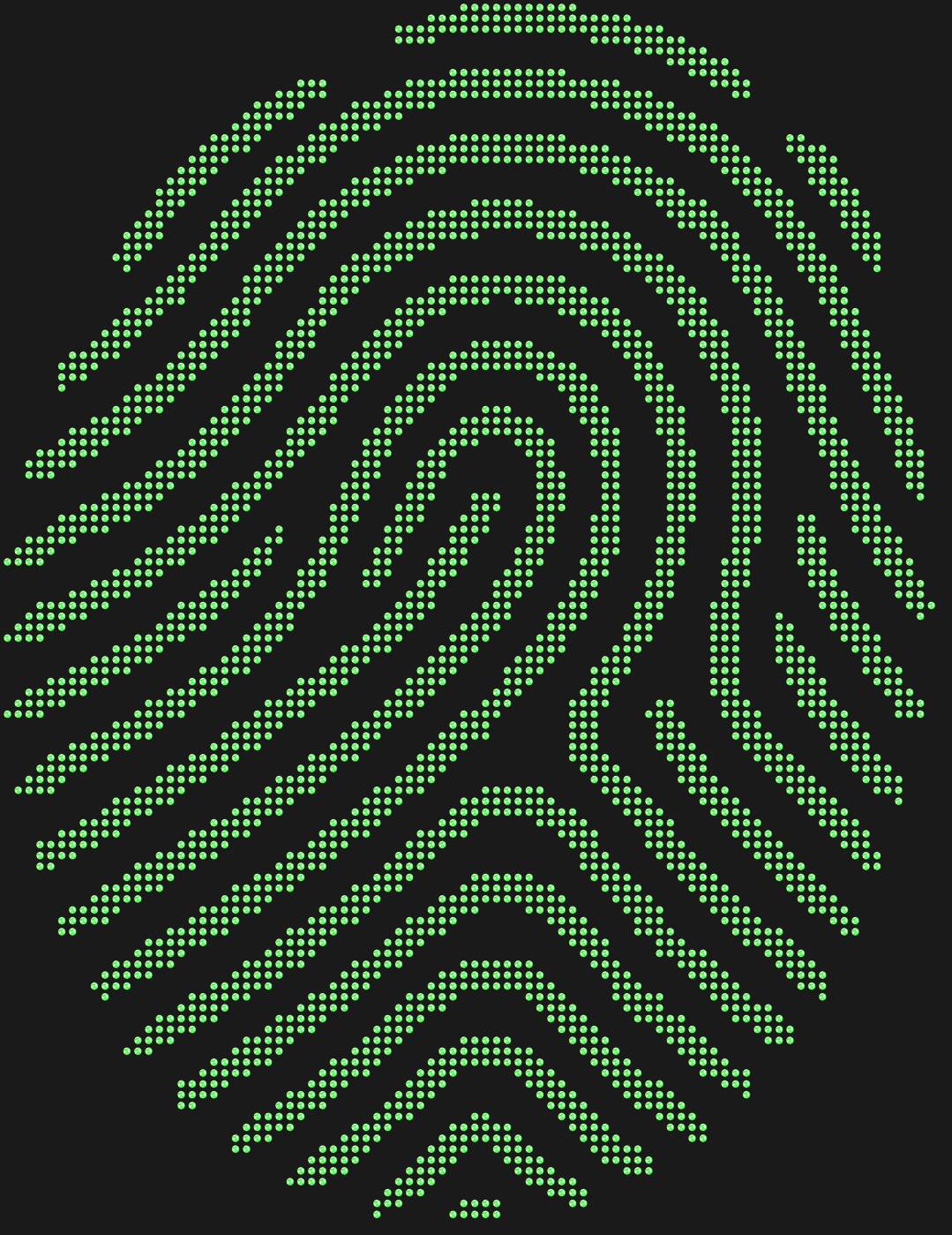 Трафарет Отпечаток пальца — FINGERPRINTTWIRL1