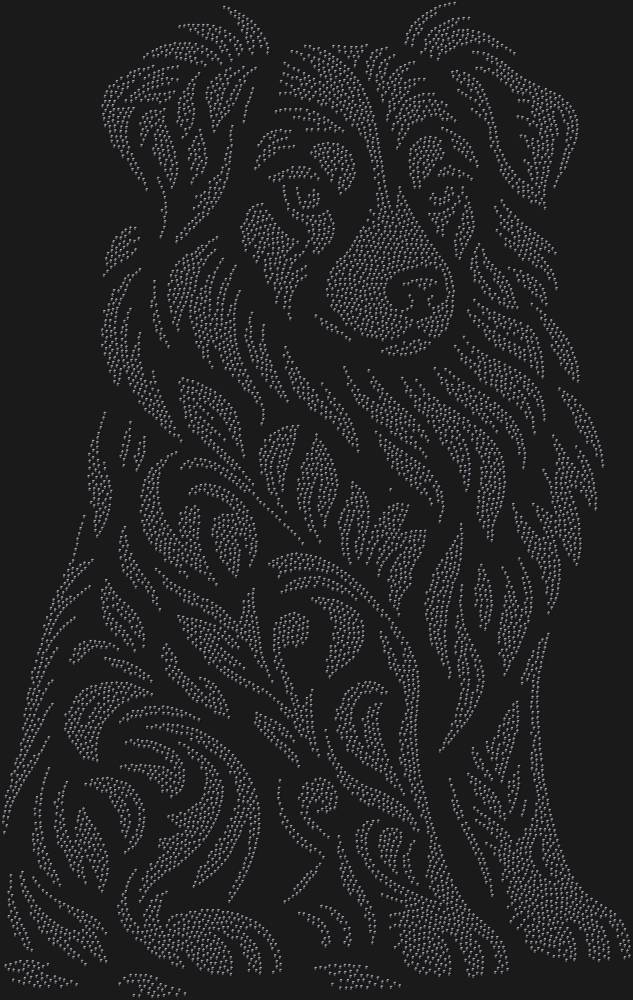 Трафарет Australian Shepherd — RHT_AUSTRALIANSHAPHERD1_SS12_JET_BLACK