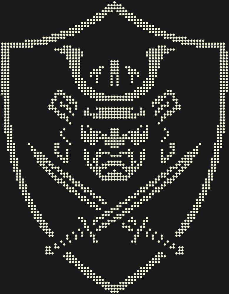 Трафарет Samurai shield — RHT_SAMURAI1_SS10_CRYSTAL_AB