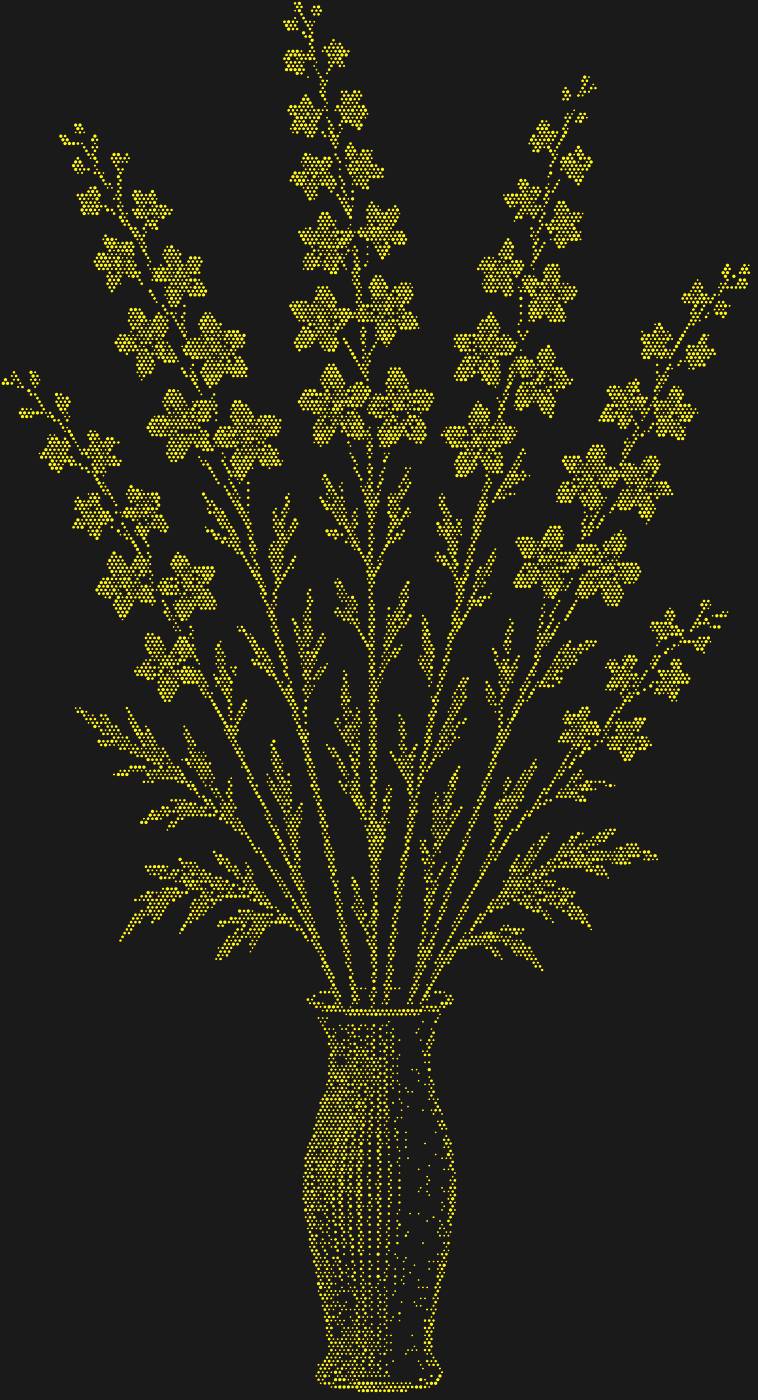 Трафарет Букет из дельфиниумов — DELPHINIUMBOUQUET1