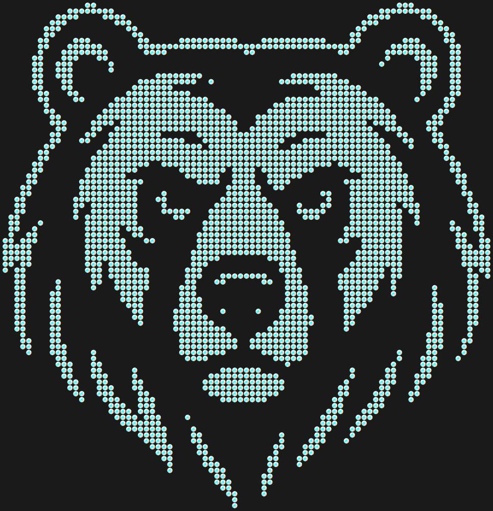 Трафарет Bear — RHT_BEAR1_SS12_CRYSTAL_AB_DMC