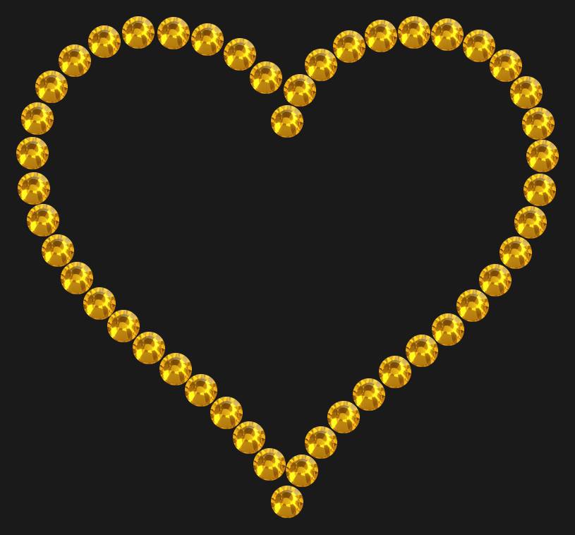 Трафарет Contoured heart — RHT_HEART6_SS16_TOPAZ