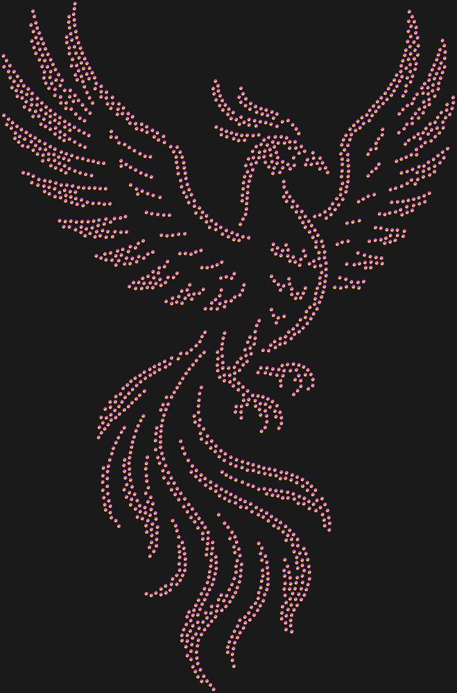 Трафарет Phoenix bird — RHT_FENIX1_SS10_RAINBOW